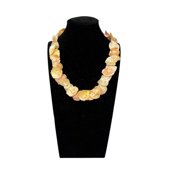 Vintage‎ Seri Tribe Shell Necklace Handmade Ethnic Jewelry Natural Tribal Beaded - Picture 7 of 16